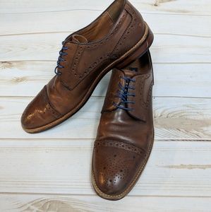gordon rush medallion cap toe derby